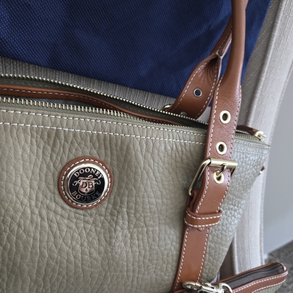 DOONEY & BOURKE NWOT PEBBLE LEATHER SATCHEL w/ coin purse - Picture 2 of 10